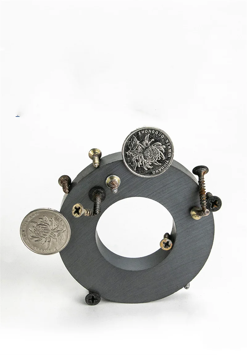 5PCS/LOT Ring Ferrite Magnet 50*10 Hole 22 Y30 Strong MAGNET 50x10 Black Round Speaker Magnets 50x10-22