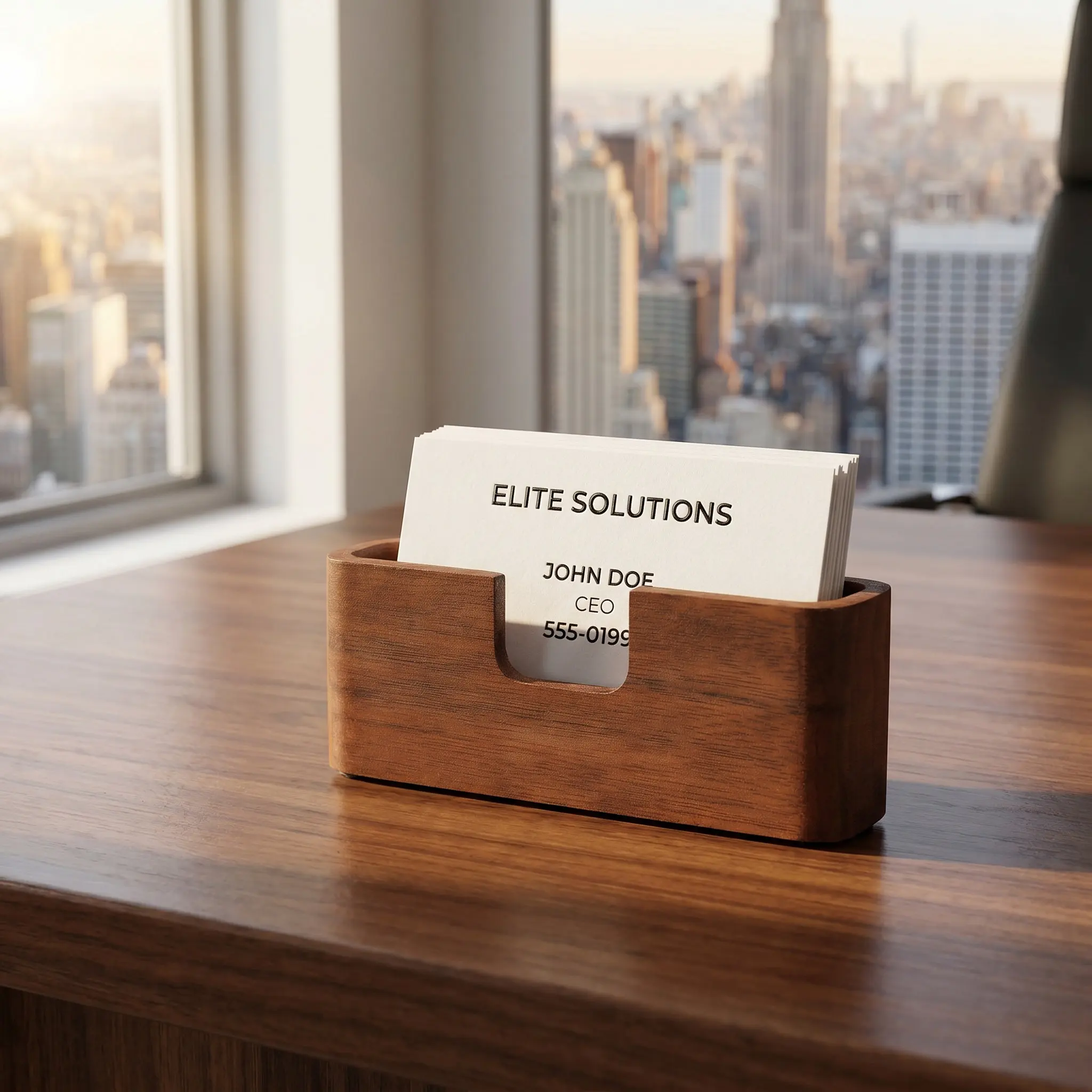 1Pcs Creative Business Cards Case Fine Workmanship for Desk Use Coffee Business Cards Box Smooth Storage Container
