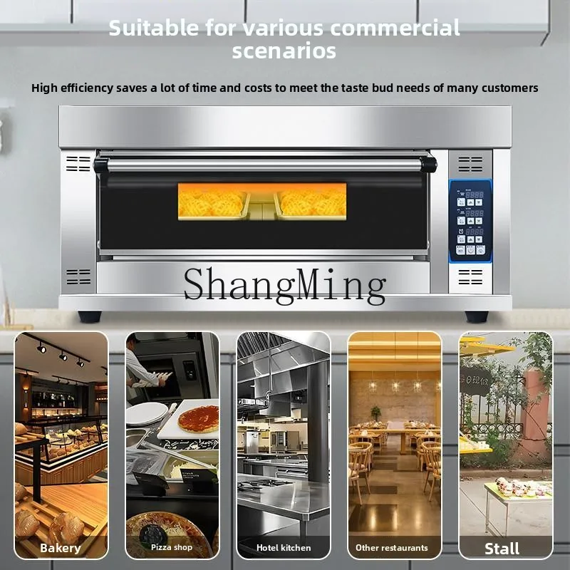 LXY новая коммерческая электрическая духовка, большая одинарная и двойная тарелка для выпечки хлеба, пиццы, печенья