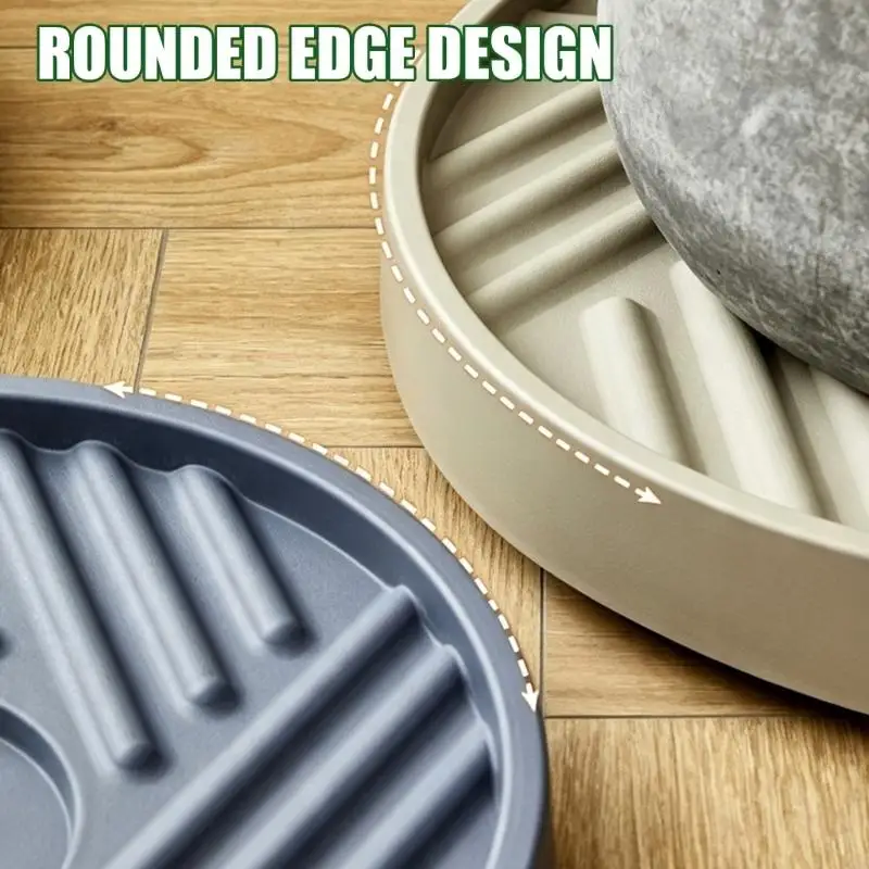 Round Pot Rolling Support, Resin Tray with Recessed for Everyday Domestic Gardening Routines for Use Indoors KXRE