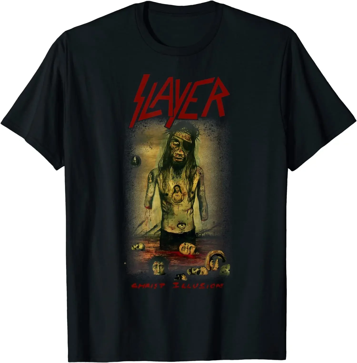 Camiseta de la ilusión de Cristo de Slayer, nueva limitada