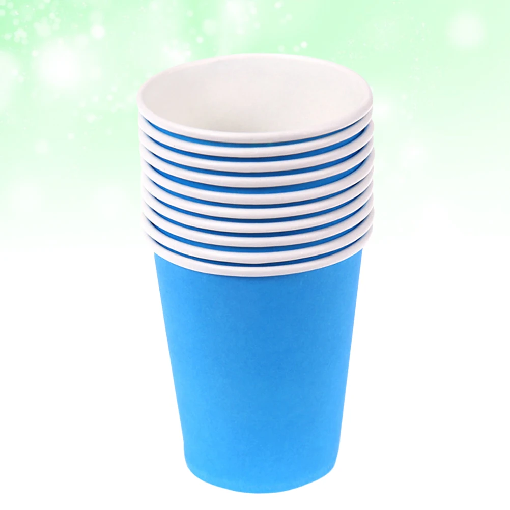 

100 Pcs Disposable Paper Cup Children's Art Materials Party Cups Water Handcraft DIY Colorful