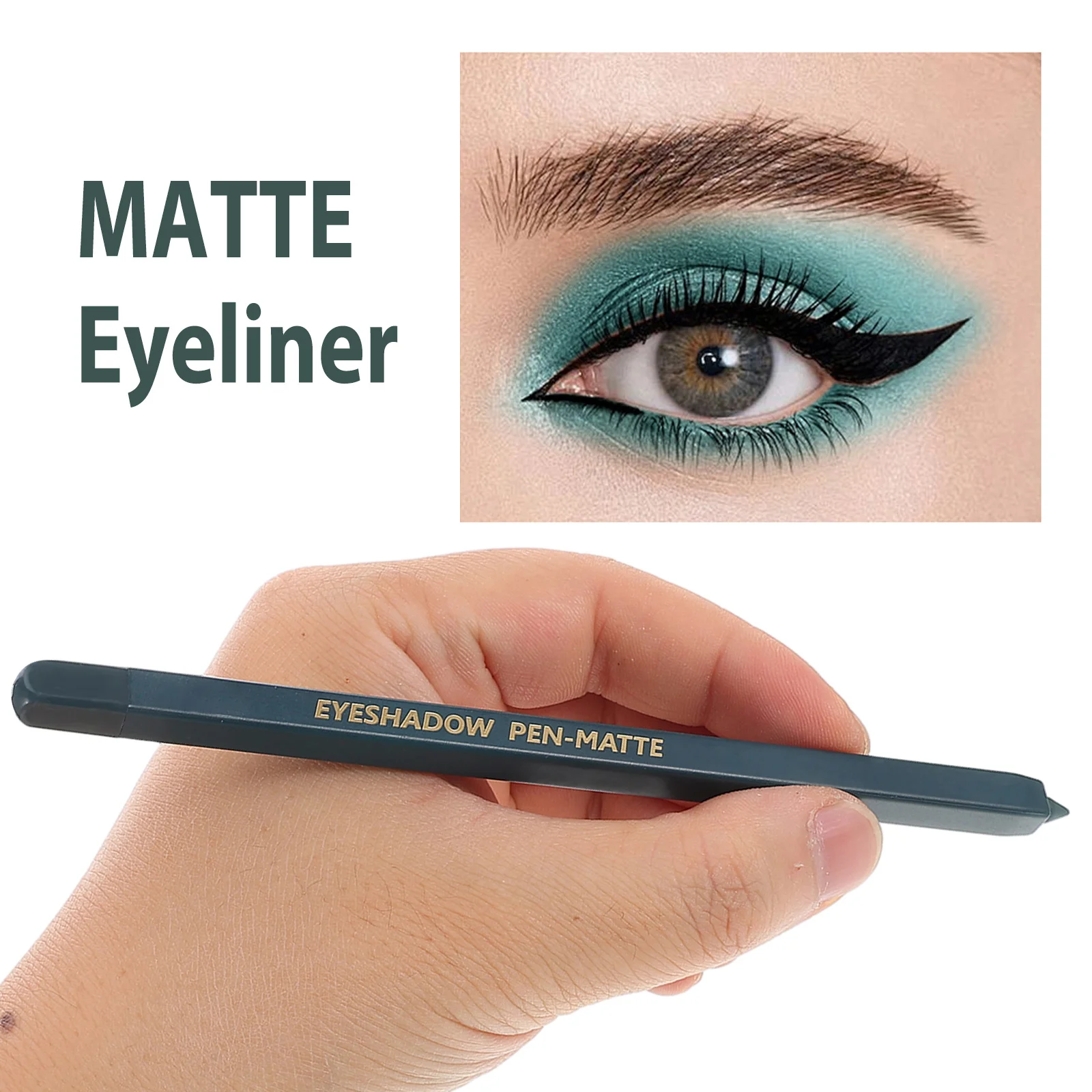 1Set Eyeshadow Stick Matte Finish Long-Lasting Wear for Any Occasion Easy Application Makeup Pen Portable Eye Shadow