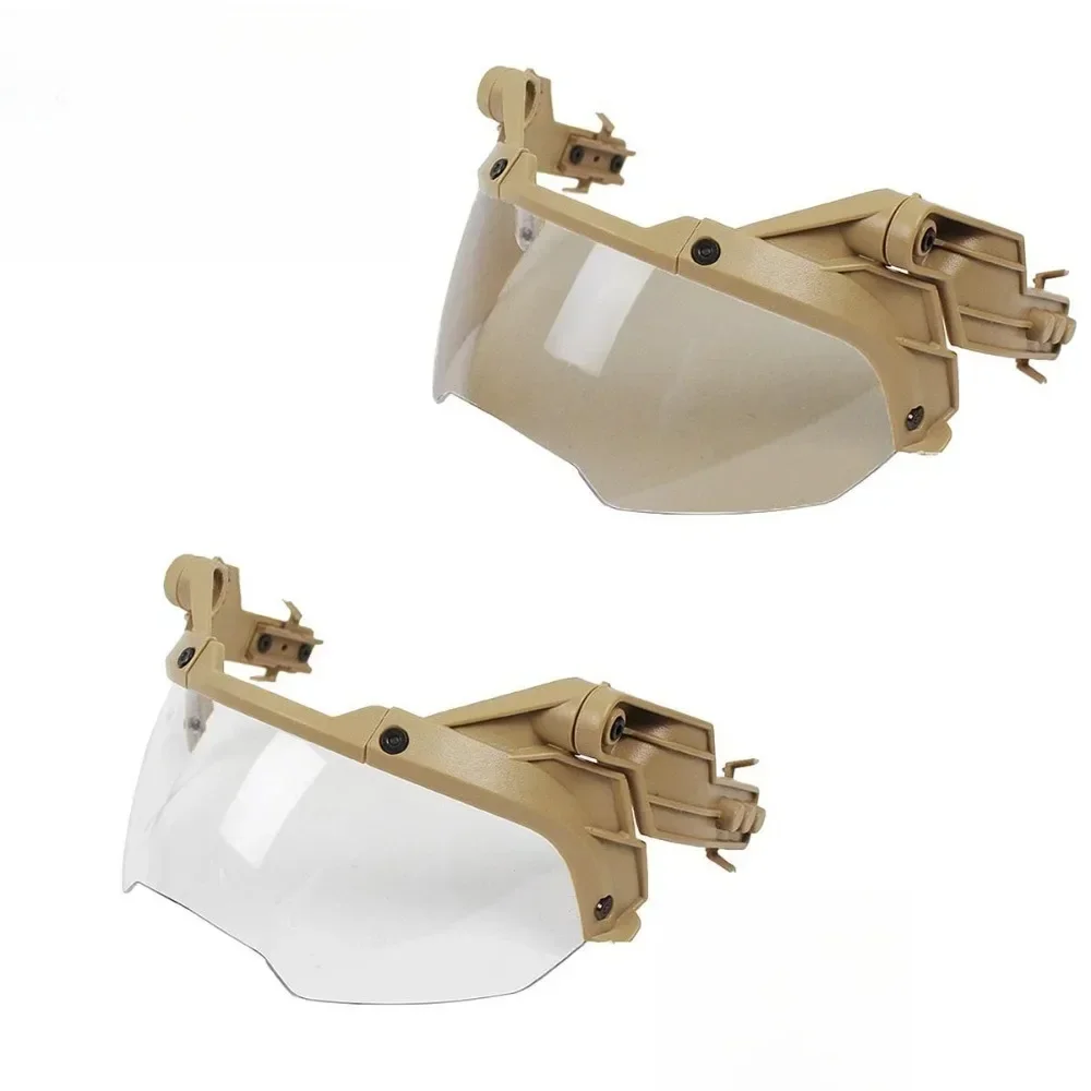Tactical Helmet Goggles Detachable MICH FAST Helmets Guide Protection Adjustable Anti Fog Protective Goggles Helmet Accessories