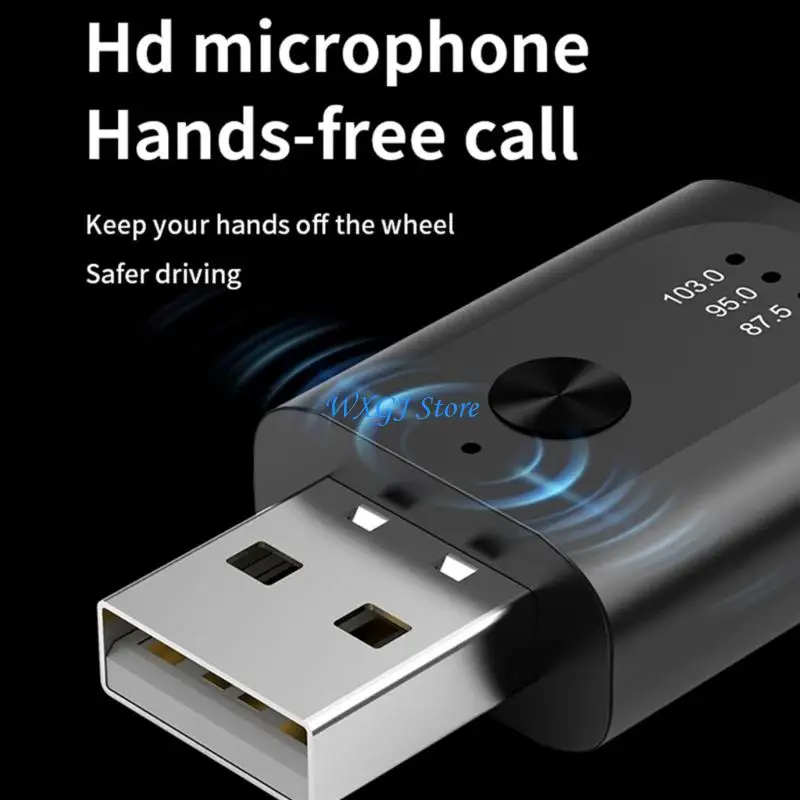 

37JE Wireless Bluetooth-compatible Receiver Auto Music Audios Adapter Mini USB Adapte