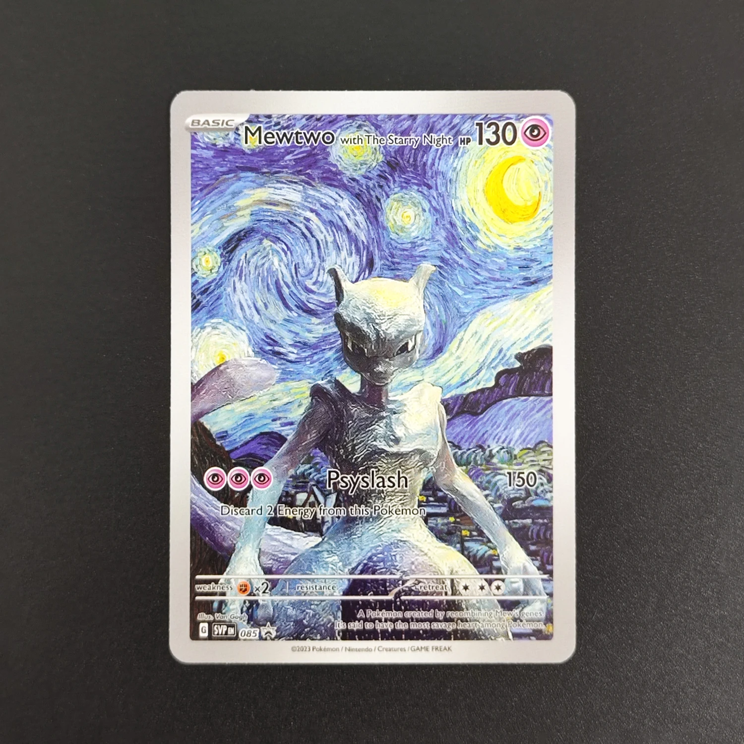 TCG-Karten Englisch Pikachu mit grauem Filzhut Van Gogh Serie SVP 085 Promo Hobby DIY Sammelkarte