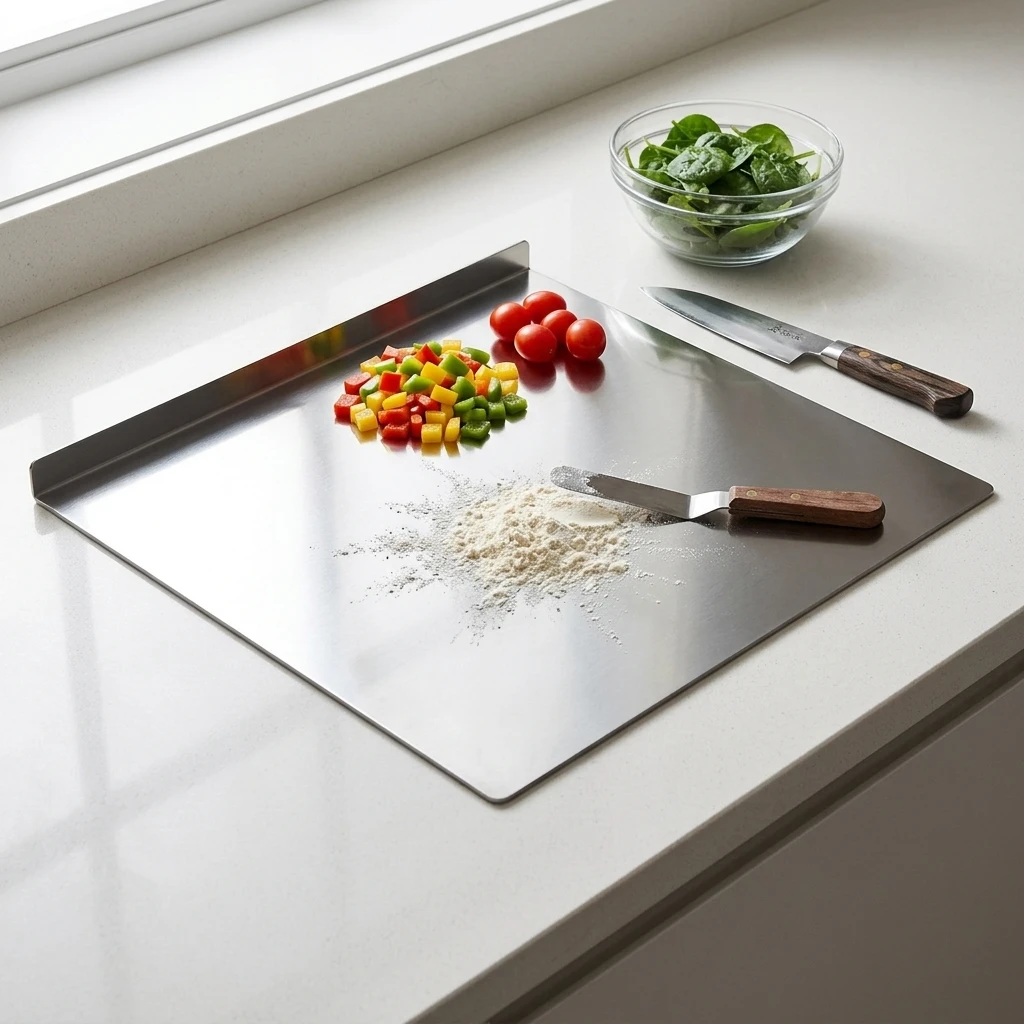 Stainless Steel Cutting Board  - Food & Snacks Coloring Book Bold & Easy recension och pris