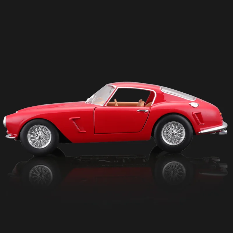 In Stock Bburago 1:24 Ferrari 250 Gt Berlinetta Passo Corto Alloy Miniature Diecast Model Ferrari Sports Car Model Toy Kids Gift