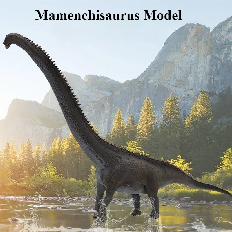 

Realistic Mamenchisaurus Large Dinosaur Ornament PVC Plastic Model Toys Collection Gift for Boys