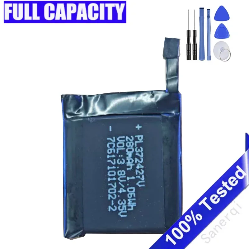 New PL372427V 280mAh Battery for Huami AMAZFIT PACE A1602 A1612 Sports Smart Watch Repair Batteries Batteria + Tools
