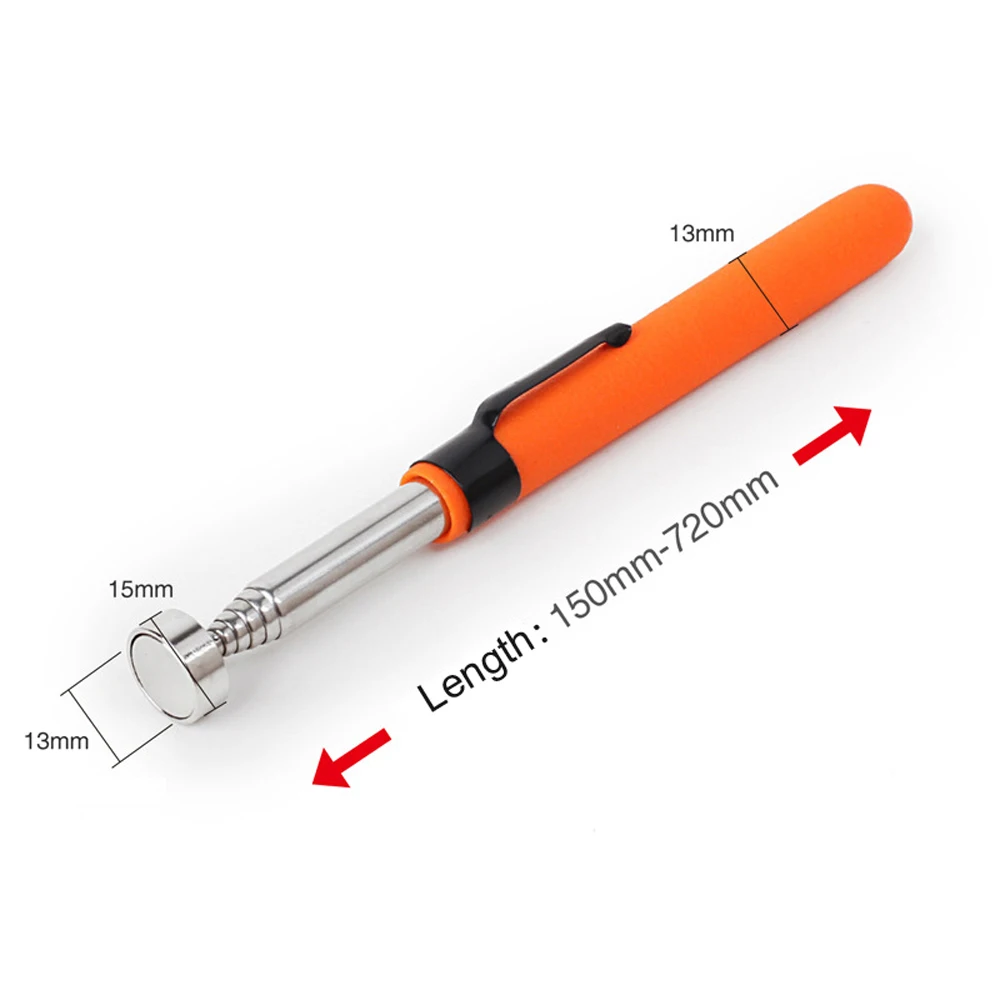 Uitschuifbare pick-up staafstok, magnetische picker mini draagbare telescopische magnetische magneetpen voor het oppakken van schroeven moerbout