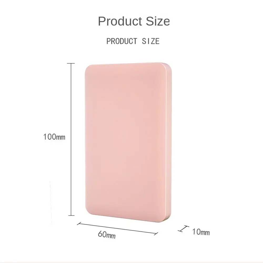 Flip Type Kamspiegelset Mini Effen Kleur Make-upspiegel met Kam Make-upspiegel Opvouwbare Opvouwbare Compacte Zakspiegel Dames