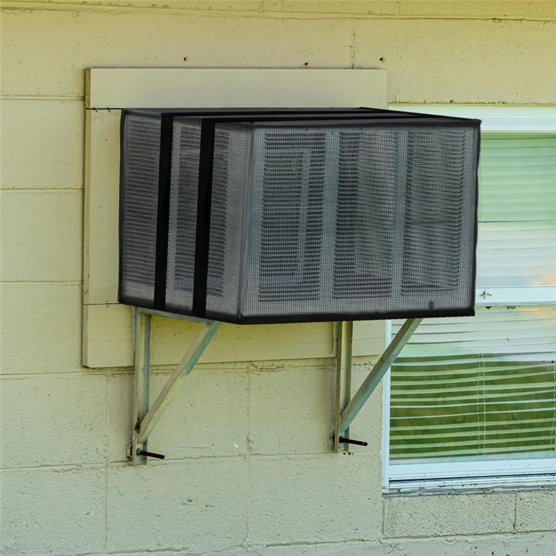 

A02M-Window AC Cover 22"X 15.7"X 16.5" Ventilated Window Air Conditioner Mesh Cover AC Covers For Outside AC Unit Protection