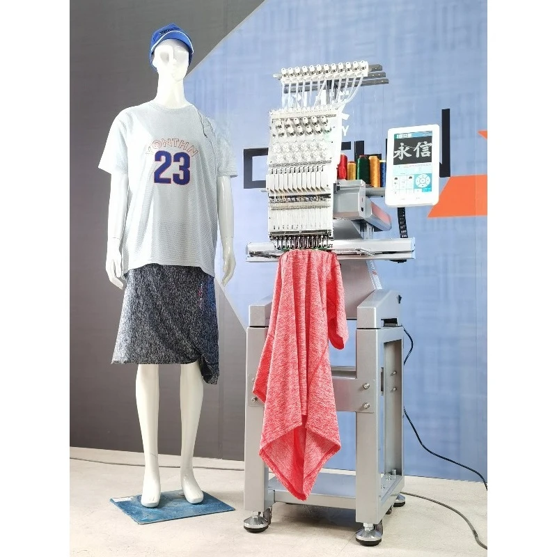Customized Single Head Cap Flat T-shirt Portable Embroidery Computerized Dahao Software Monogram Embroidery Machine