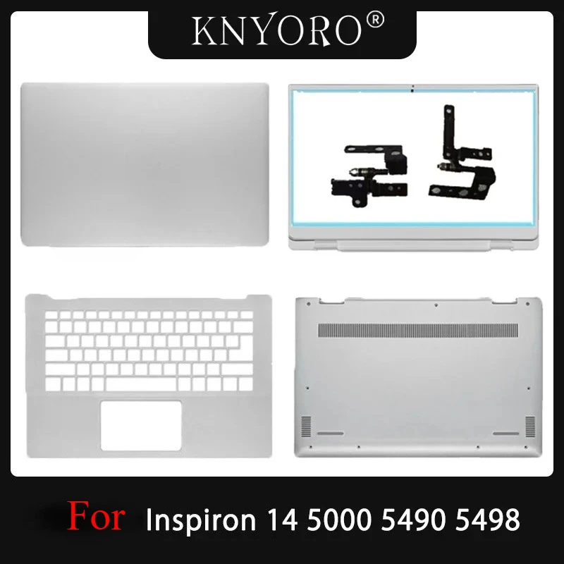 

NEW For Dell Inspiron 14 5490 5498 C4VGP 0R0VH6 0X98GC Laptop LCD Back Cover/Front bezel/Palmrest/Bottom Case Top Shell Silver