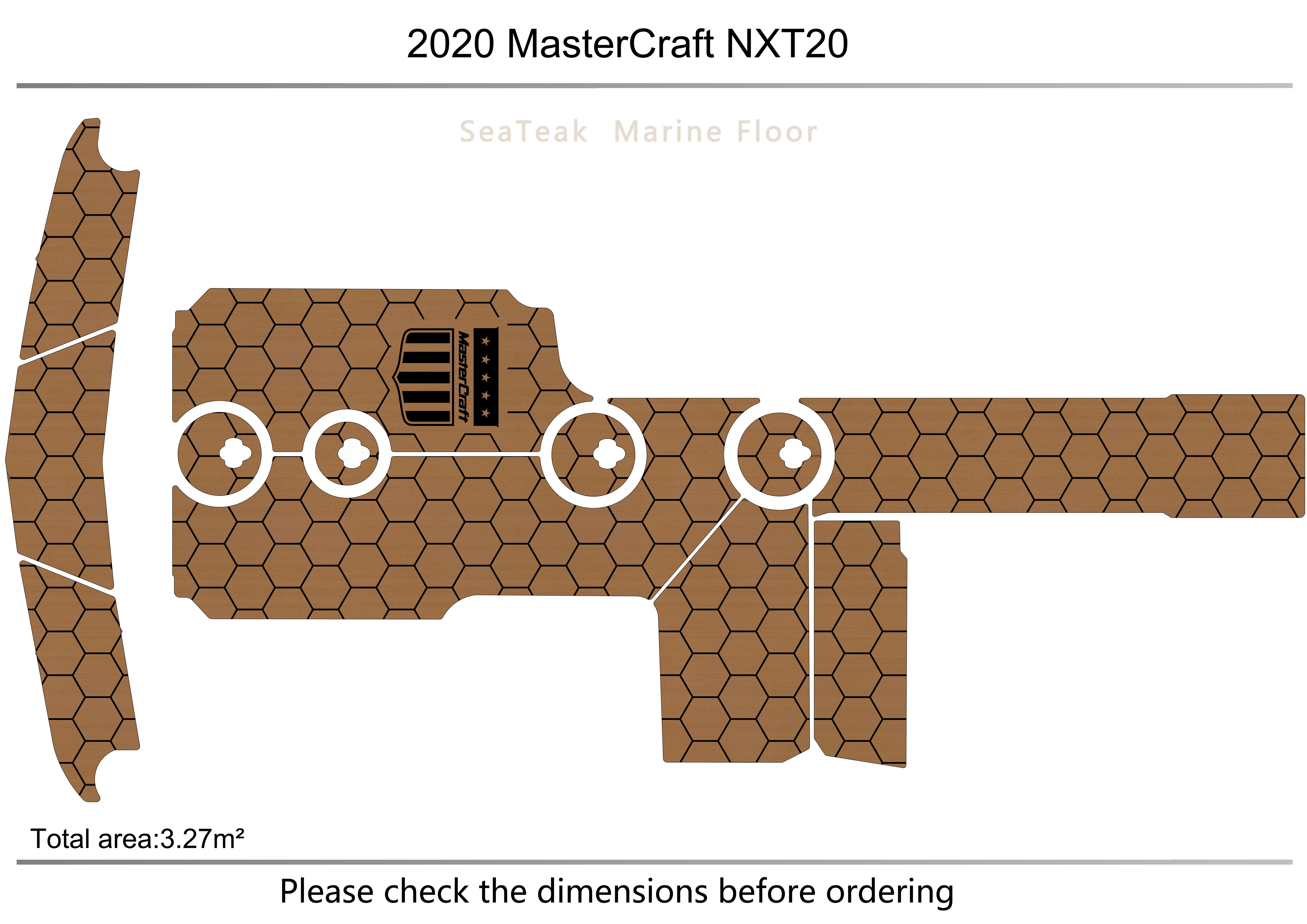 

2020 Mastercraft NXT20 Cockpit 1/4" 6mm EVA fAUX carpet Water Ski Yacht Fishing Boat Non-slip mat floor