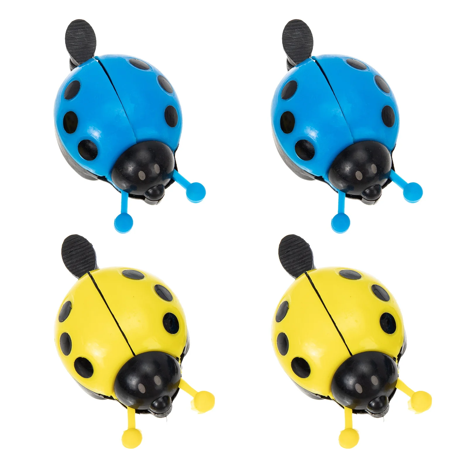 4Pcs Children's Bicycle Bells Stylish Ladybug Look Loud Persistent Chime for Enhanced Safety Bike Accessories for Young Riders