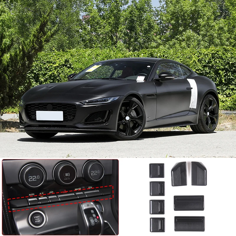 

Для 13-24 Jaguar F-TYPE ABS Black центральное управление в сборе кнопочный переключатель крышка аксессуары для интерьера автомобиля