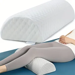 Half Moon Pillow, Memory Foam Leg Pillows for Sleeping Bolster Pillow for Legs Knee Lumbar Support, Semi Roll Pillow for Ankle R