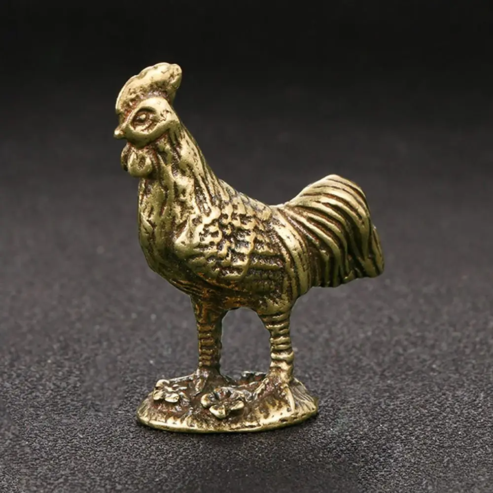 Creative Twelve Zodiac Rooster Miniatures Brass Rooster Brass Rooster Antique Rooster Figurines Home