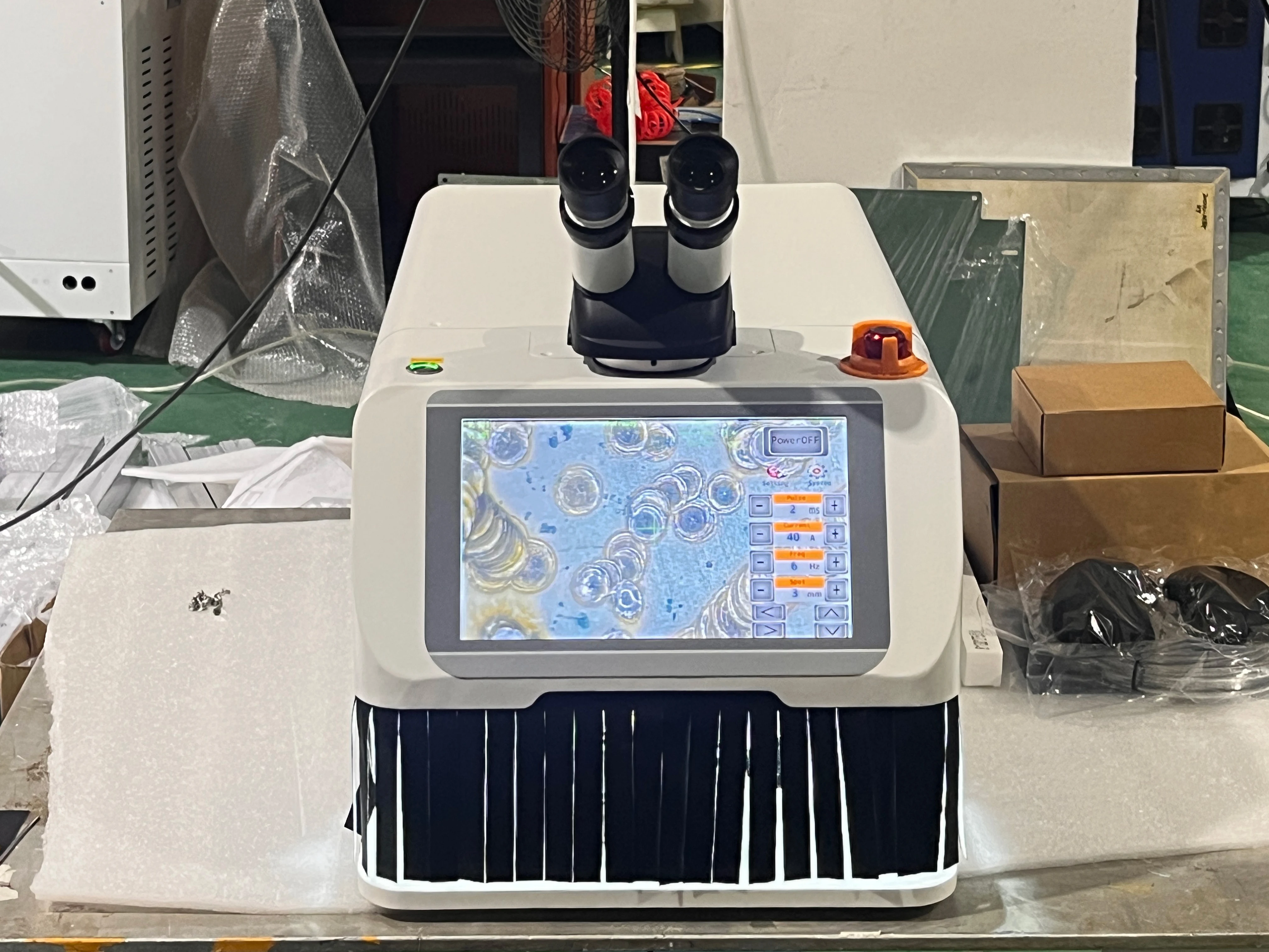 New Model 10.8 " Inch 200W Big Size Display Screen Desktop Mini Jewelry Laser Welding Machine