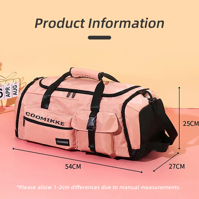 Travel Bag Dry Wet Separation Women Storage Sports Fitness Backpack Men Business Duffel Bags Large Capacity Shoe Pocket Y55A