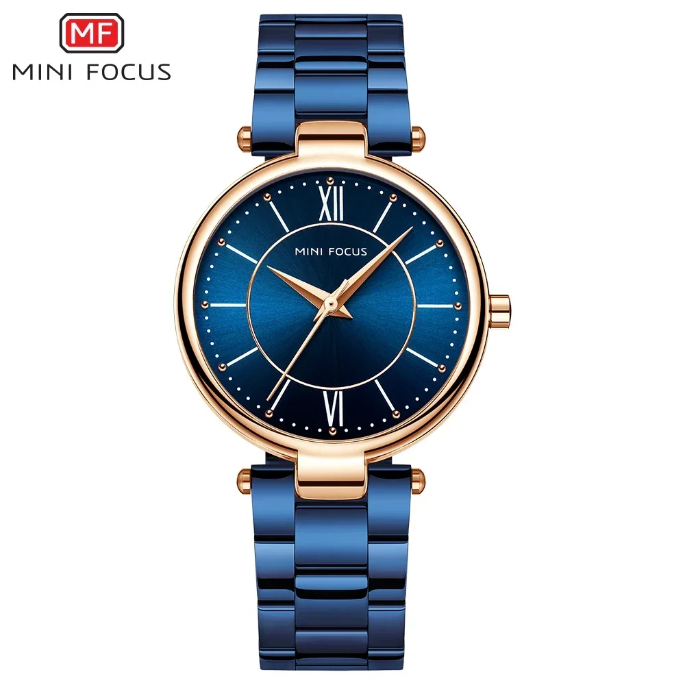 MINI FOCUS Bracelet Clock Luxury Fashion Ladies Watch Woman Girls Gift Wristwatch Women Stainless Steel Quartz Watches 0189L