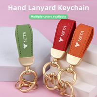 Car Keychain Leather Auto Logo Fashion Keyring Vehicles Style Accessories For NETA V Nezha U S GT 2022 2023 2024 Nezha NO1 NETA