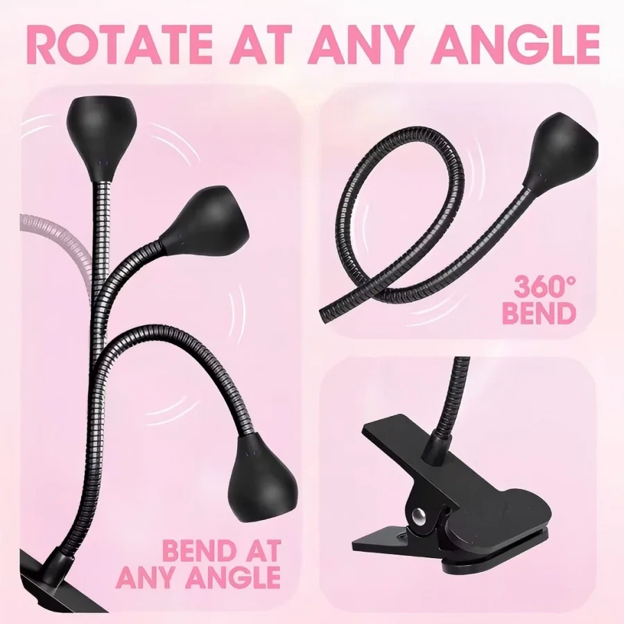 UV led nagellamp Golflengte clip creatieve nagelschoonheidslamp uitharding ultraviolet lichttherapie nagellamp nagellamp met één woord