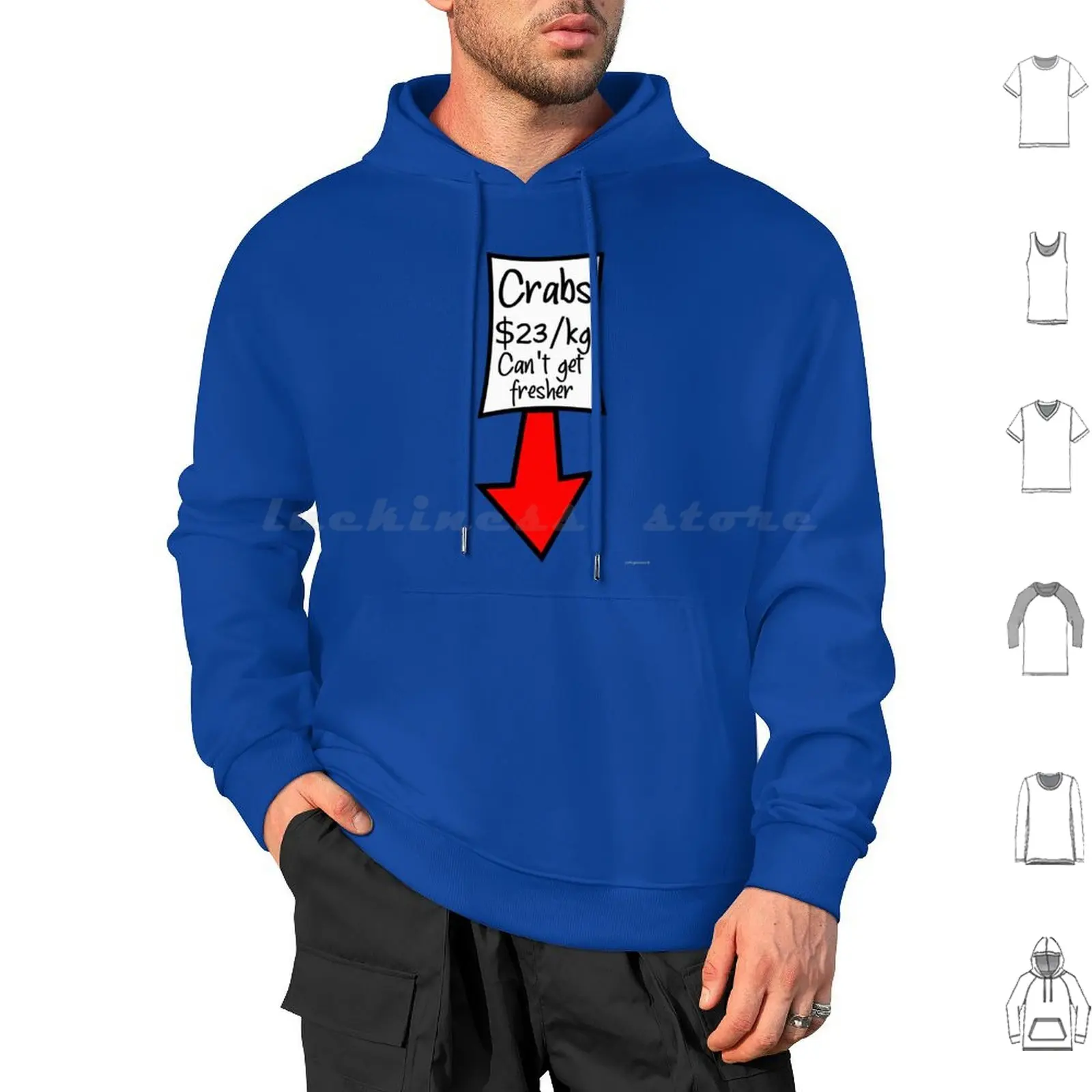 Crabs Hoodie cotton Long Sleeve Crabs Fish Animals Std Sex Jesus Christ God Love Cheap Sales Market Fishing Humour Comedy