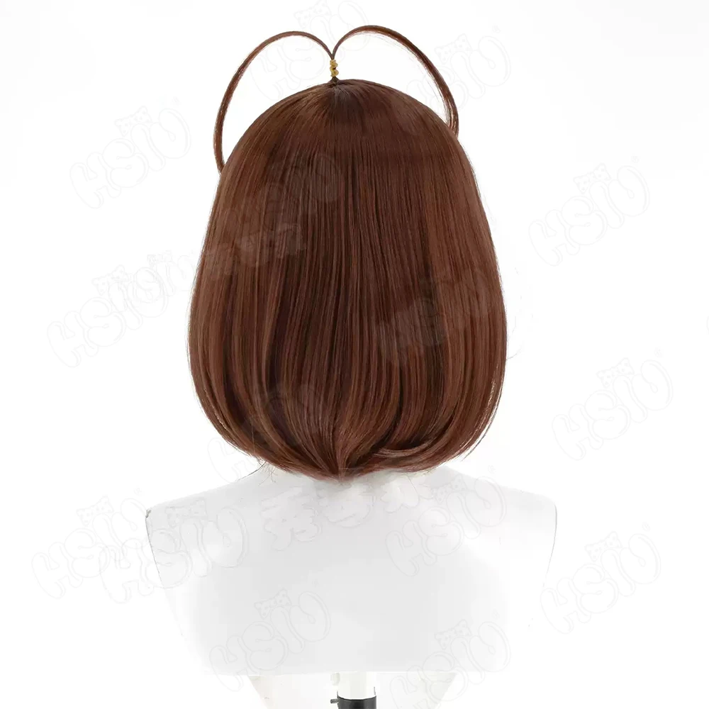 Spiel CLANNAD Nagisa Furukaw Cosplay Perücke 35CM dunkelbraun kurze haare Synthetische Perücke + Perücke kappe Party Halloween perücke