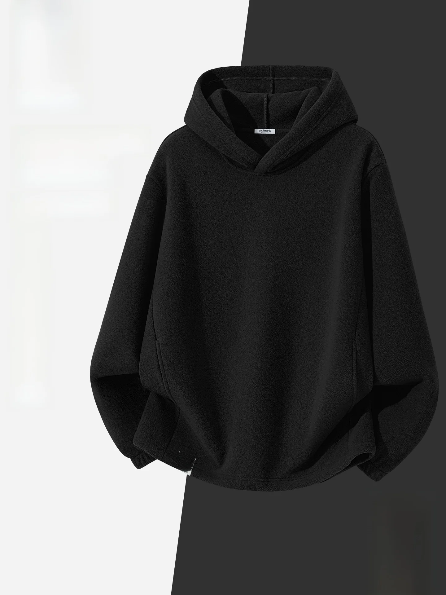 

Men's Thiened Fce Hoodie Sweatirt Warm Casual Outerwear Polyester Fiber Long Sve Regular Fit Hooded