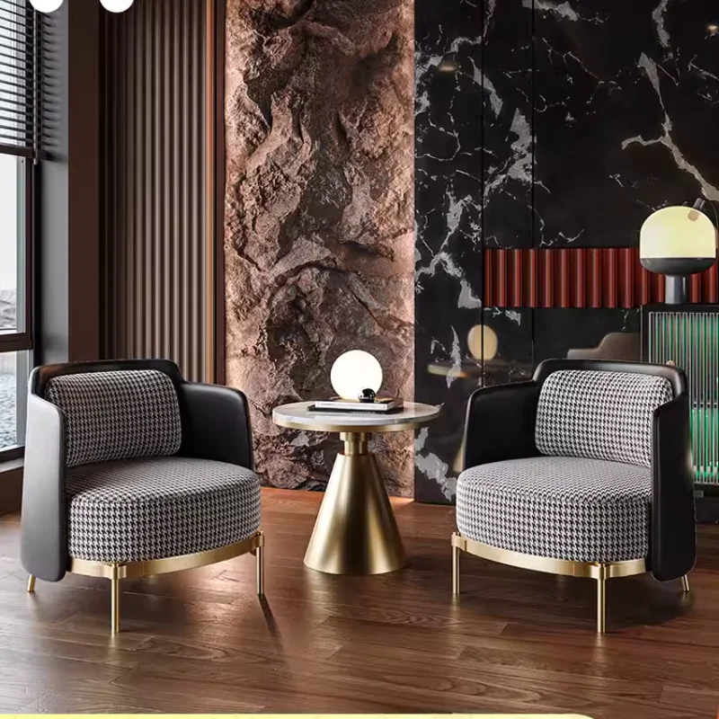 

custom.[1321 People Collected] Lobby Negotiation Light Luxury Reception Sofa Chair Leisure Single Chair Sales Office Hotel Beaut