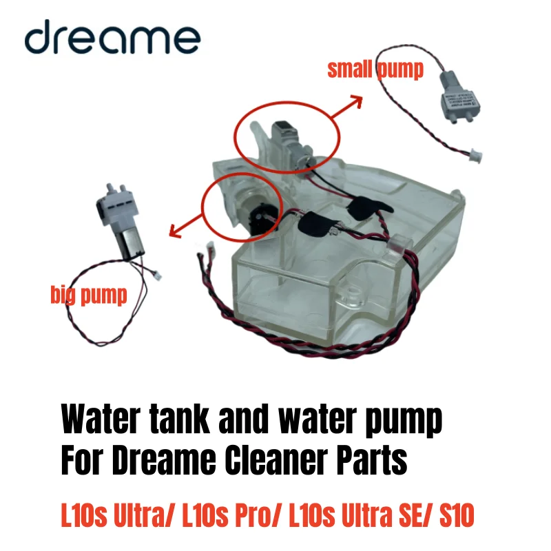 Réservoir d'eau et moteur de pompe d'origine pour Dreame L10 Ultra/ L10s Ultra/ L10s Ultra SE/ S10 Pro/ S10 pièces d'aspirateur