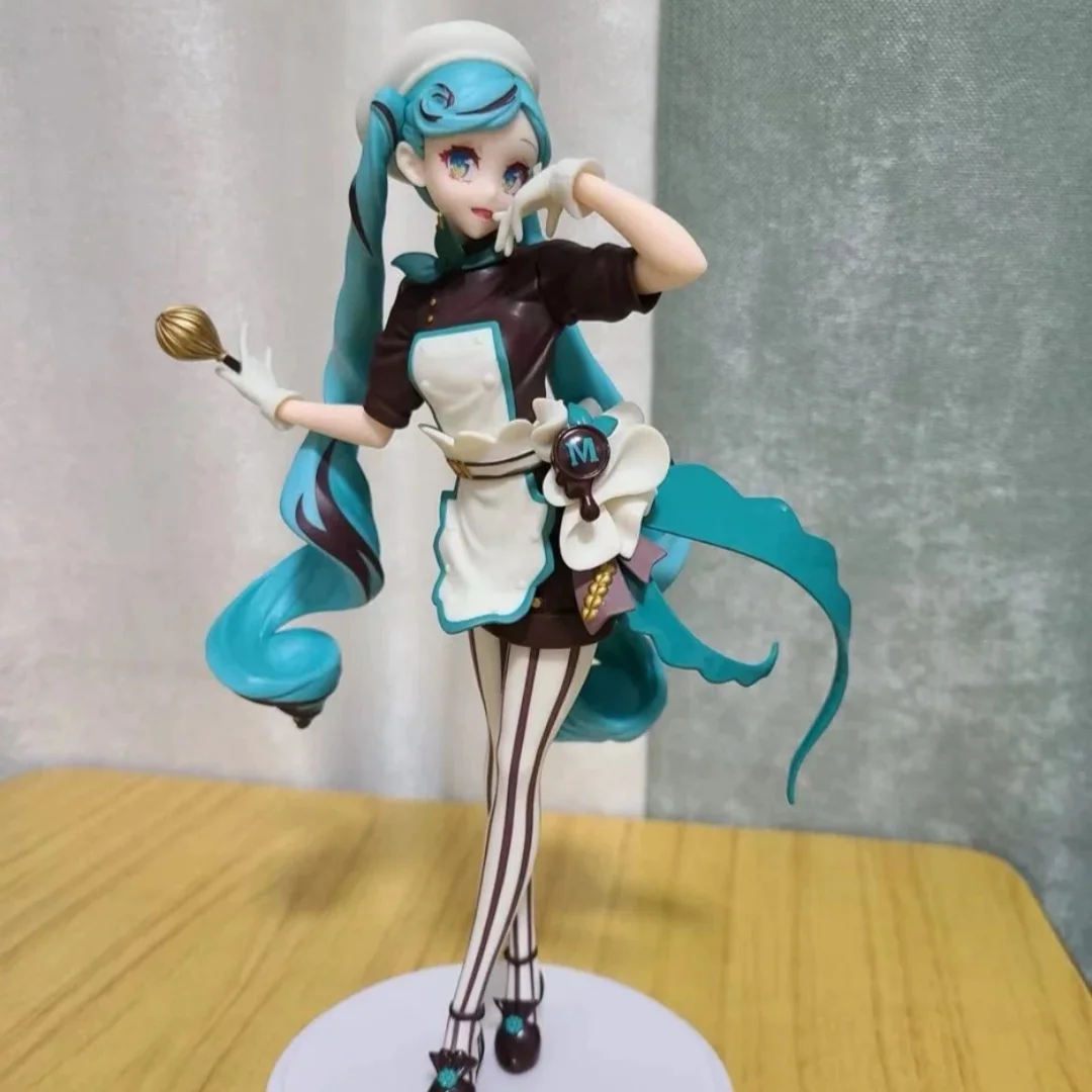 

In Stock Sega Miku Hatsune Miku Bitter Pastry Chef Dessert Chef Black Chocolate Anime Action Figure Model Collection Toy Gift