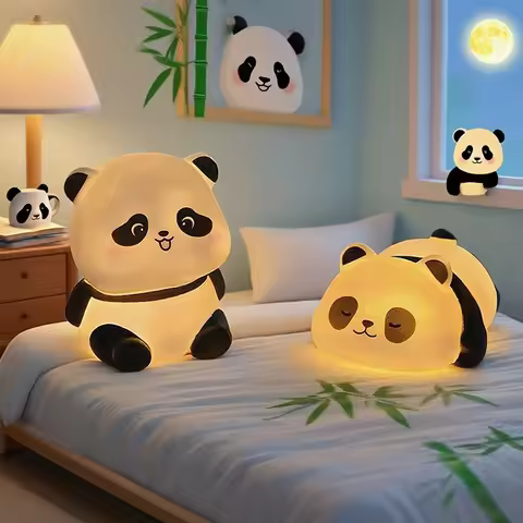 2025 New Panda LED Night Light: Sweet Animal Design, Warm Light for Kids Sleep, Perfect Desk/Table Decor &amp; Idea birthday gift