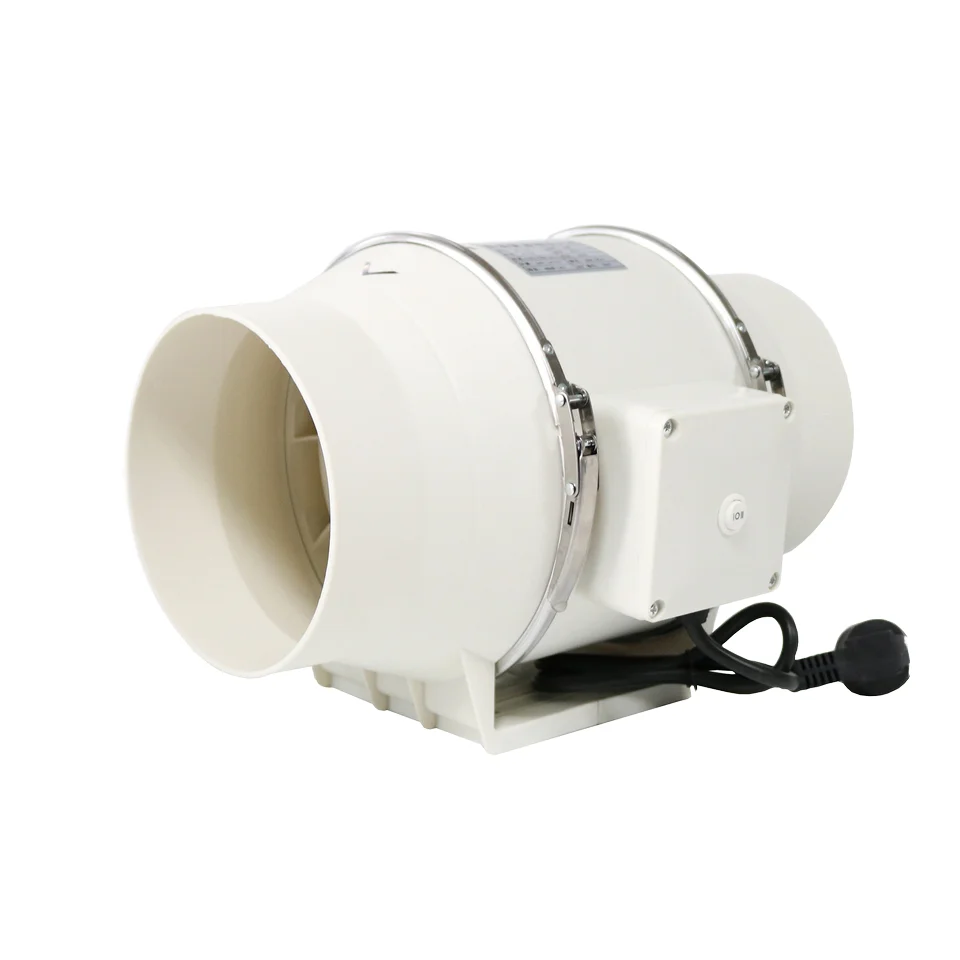 

220V Silent 2000RPM In-Line Duct Fan for Hydroponic Plastic Exhaust OEM/ODM Support