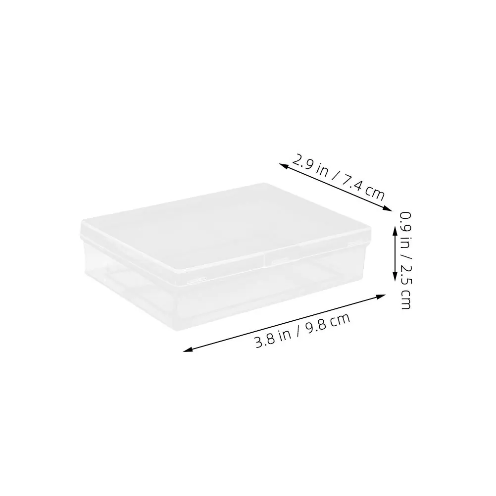 Scatola porta carte da 4 pezzi Custodia da gioco trasparente Custodie trasparenti Porta biglietti da visita Organizzatore in plastica