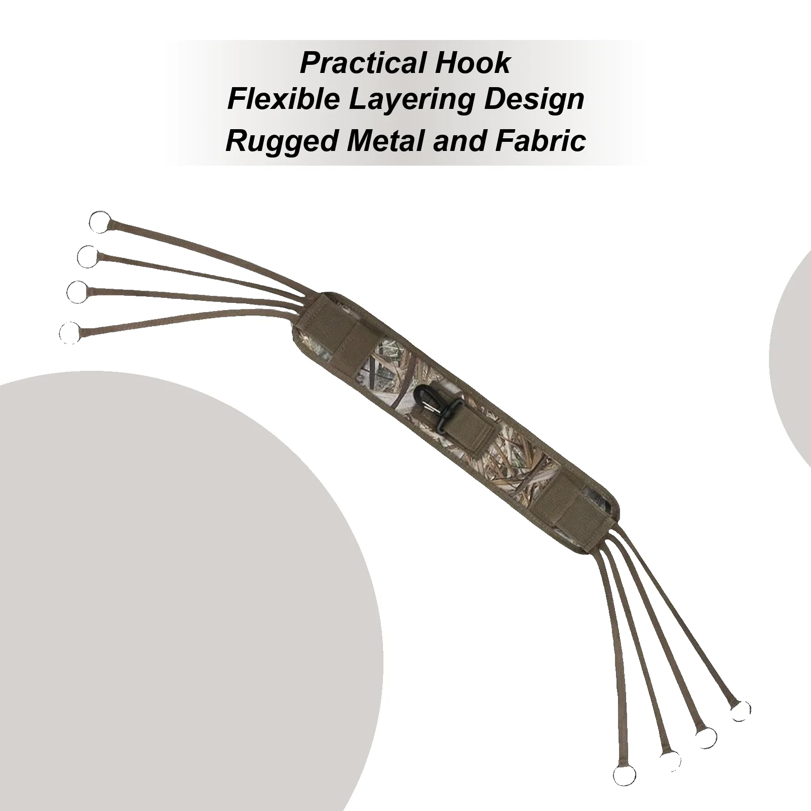 

Duck Carrier Non-slip Duck Hunting Gear With 8 Rings Lightweight Pet Hunting Stringer For Wild Avian Geese Waterfowl Camp