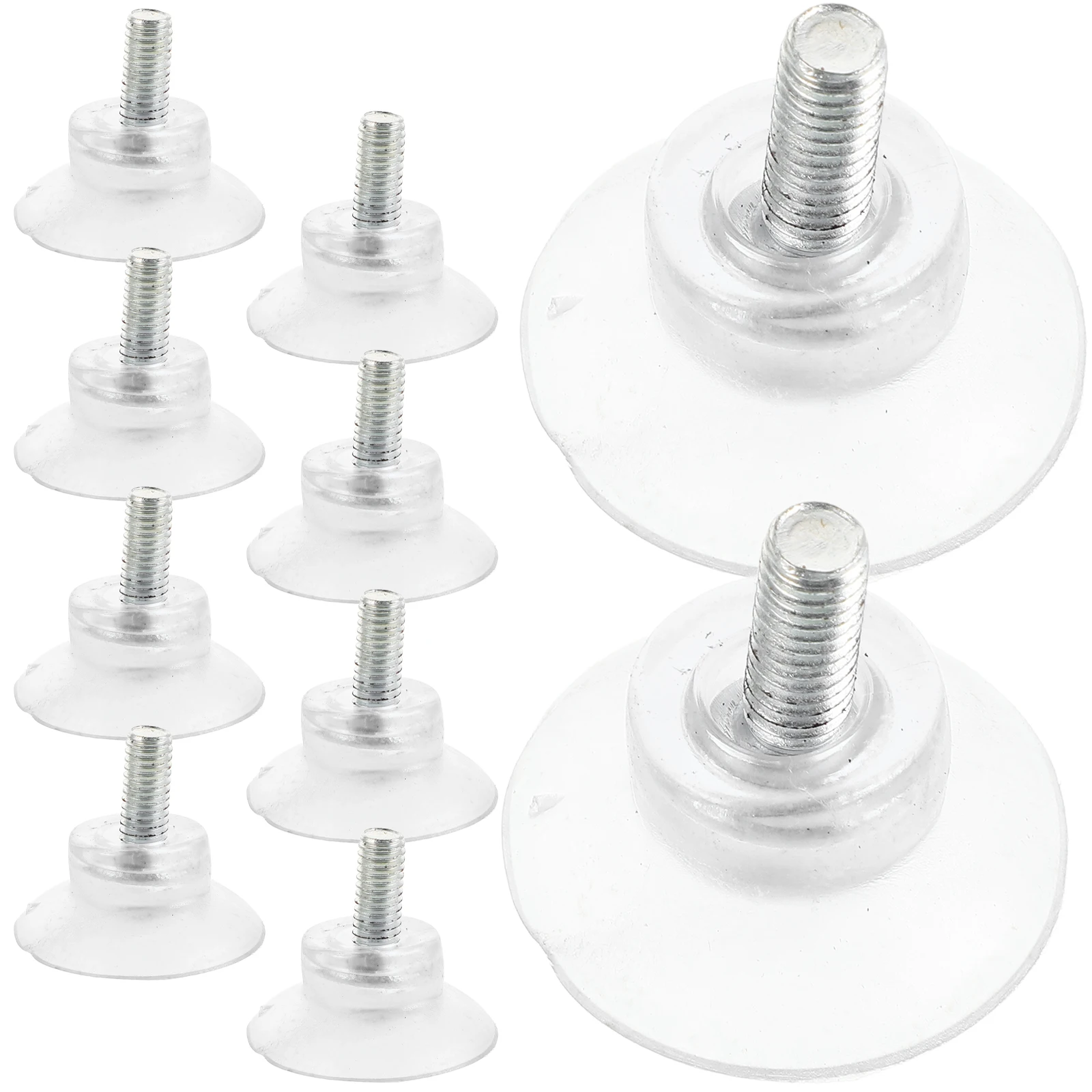 

10 Pcs Glass Anti Slip Mat Suction Cups Tabletop Bumpers Spacers Plastic Pads Nonslip Tops Furniture Parts Easy
