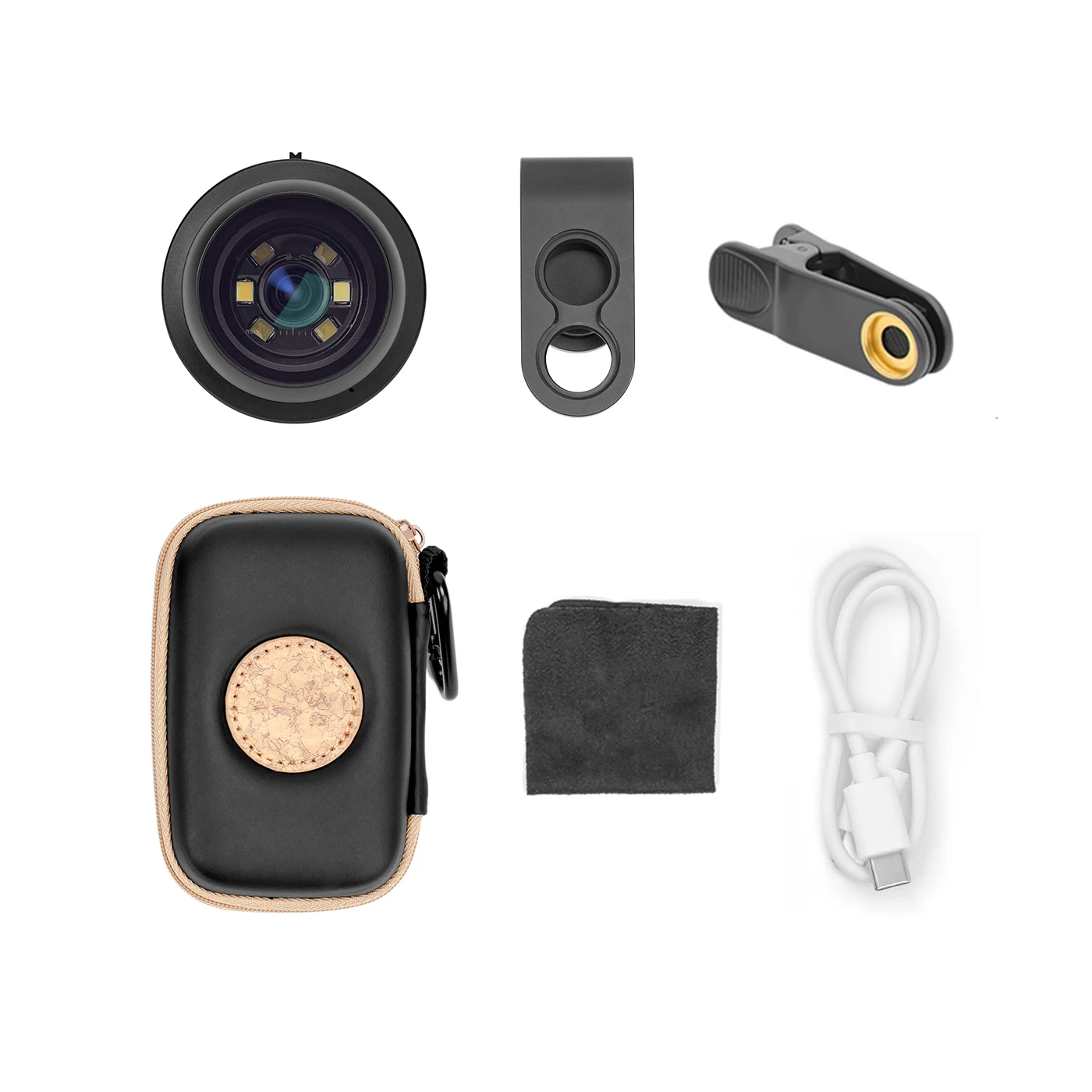 IBOOLO DE-300 Mini Dermatoscope High Definition Aluminum & Optical Glass Polarized & Non-Polarized Light 6X Magnification