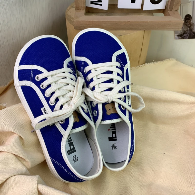 

Women Sneakers Summer Casual Platform Canvas Shoes Lace-Up Flats Ladies Trainers Female Sport Shoes Zapatillas Mujer Flat Tennis