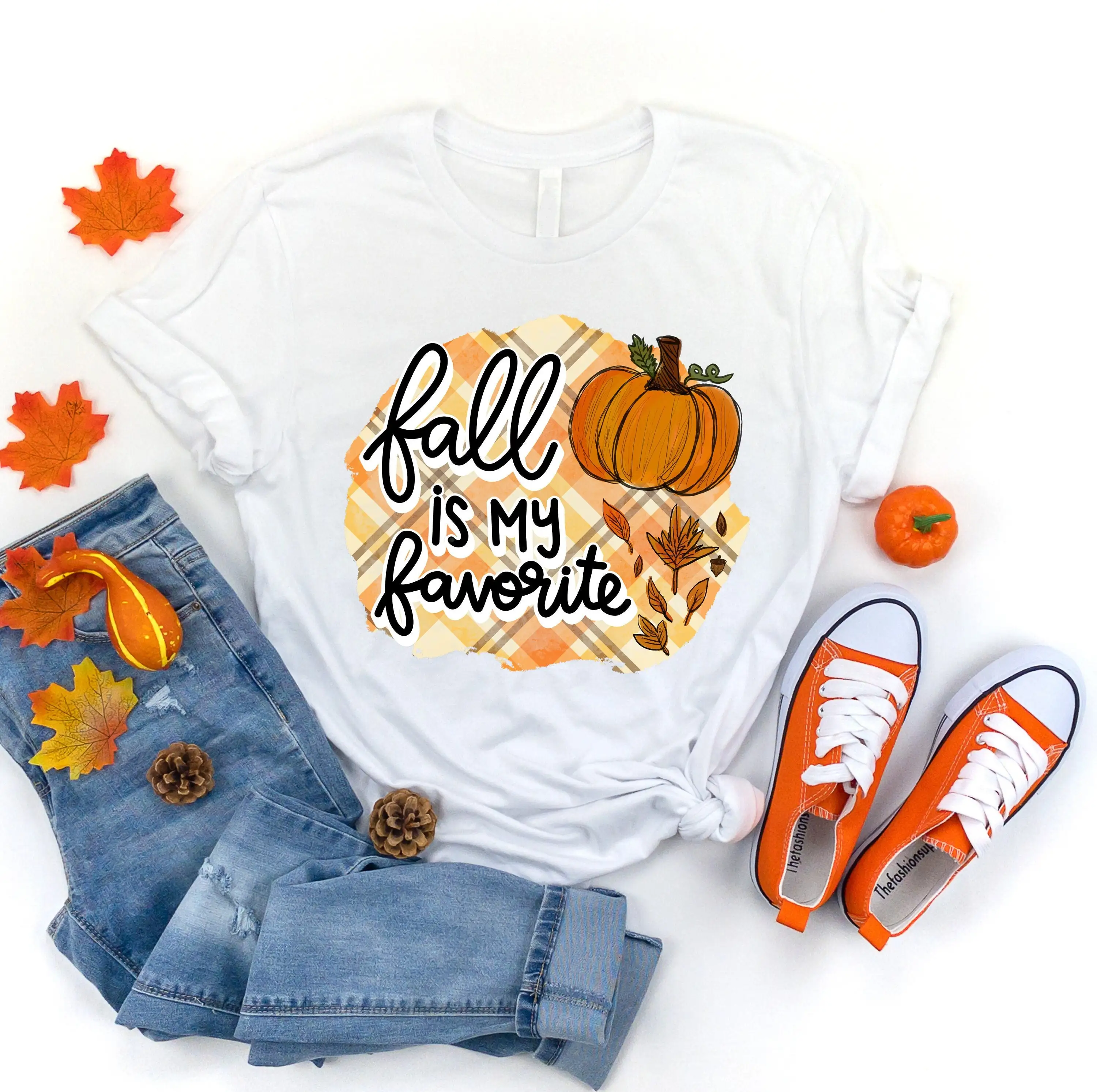 

Fall Is My Favorite T Shirt Thanksgiving Pumpkin Grateful Spooky Happy Yall Funny Blessed