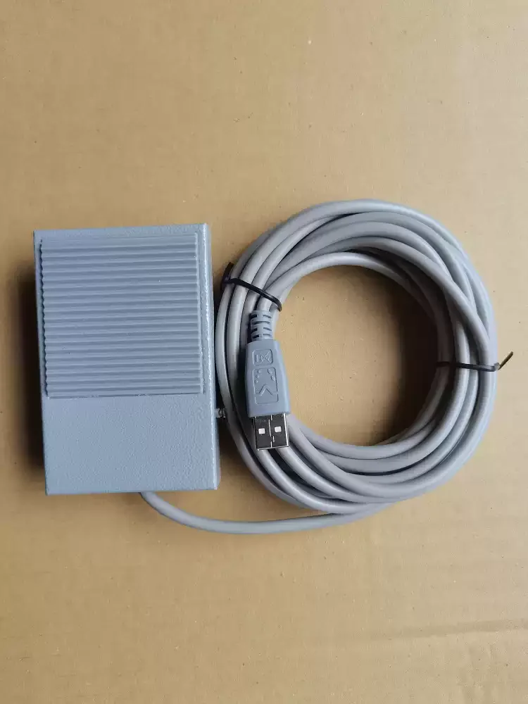USB Metal Foot Pedal Switch With Built-In Chip Compact Injection Molded Head Custom Shortcut Key For Medical PACS System