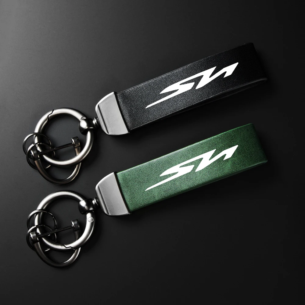 Motorrad-Schlüsselanhänger aus hochwertigem Leder, Carbon-Leder-Schlüsselanhänger, Zubehör für HONDA SH300i SH300 SH 300 i 300i Logo