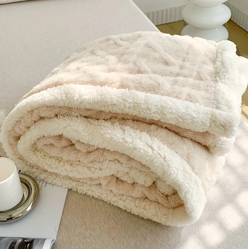 

Winter Heavy Coral Velvet Blanket Office Nap Blanket Sofa Blanket Single Double Cover Blanket Blankets for Beds Summer Camp