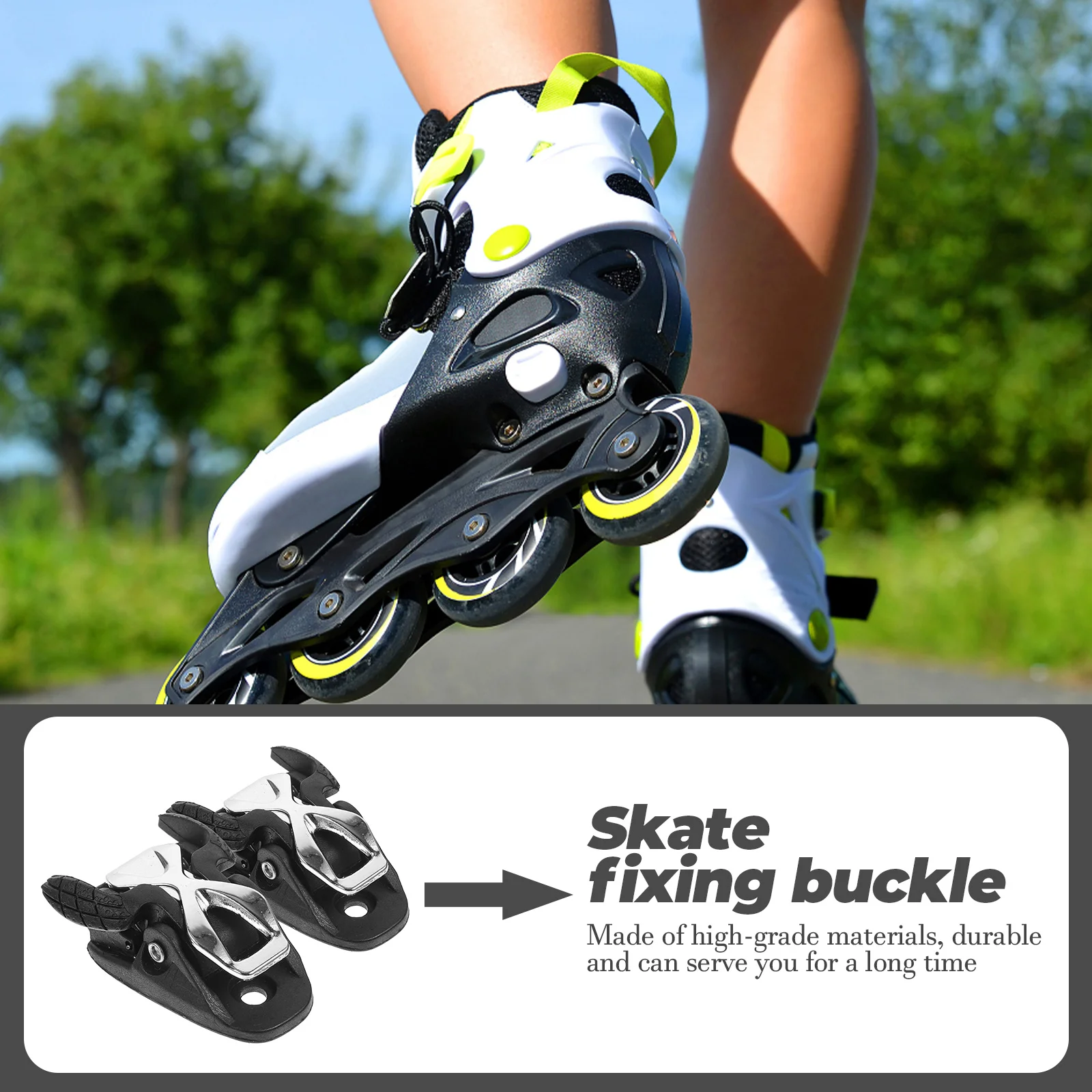 2 Pcs Roller Skate Buckle Skating Professional Skateboard Accessories Supplies Shoes for Kids Ice Skates Ski Replaceable