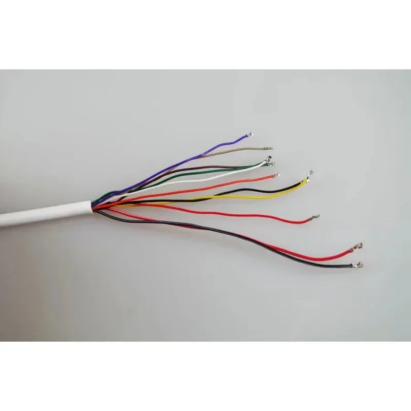 CCTV POE IP كاميرا شبكة مراقبة PCB وحدة كابل طاقة الفيديو مع 11 النوى RJ45 موصلات أنثى مع محطات ، كابل مقاوم للماء