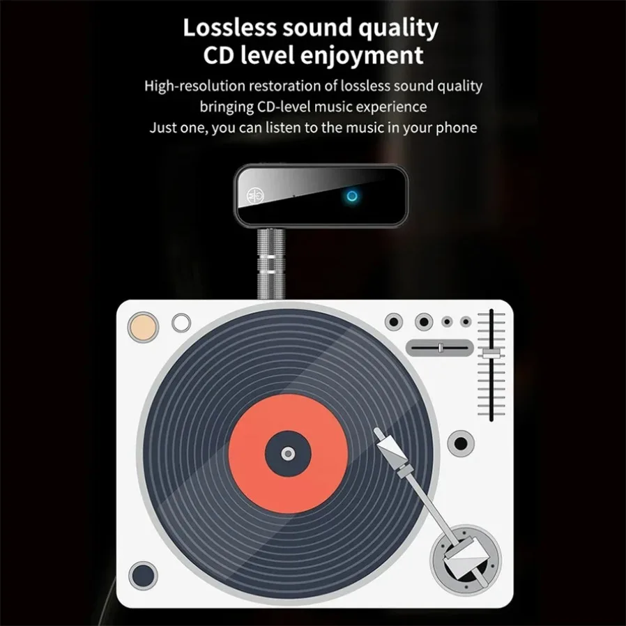 Bluetooth 5.0 2 in 1 Transmitter Receiver Wireless 3.5mm AUX Audio Adapter Handsfree Call For Car Stereo TV PC Speaker Headphone view 5