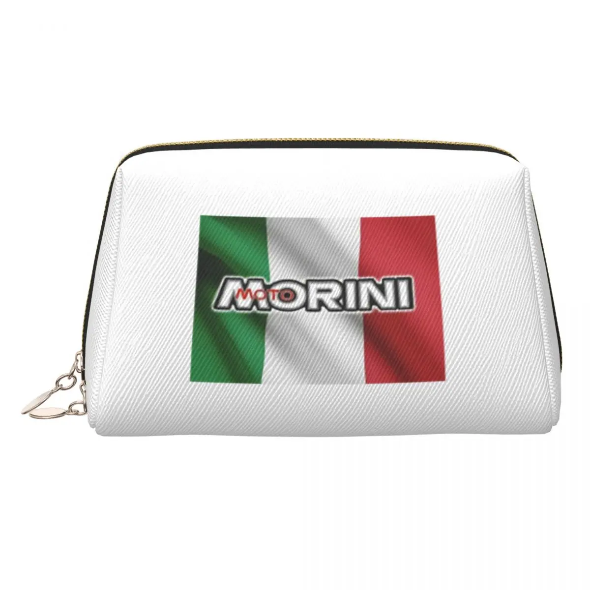 Itaila Flag Moto Morini Motorcycles Women Cosmetic Bags Travel Makeup Organizer Pouch Toiletry Storage Dopp Kit Box